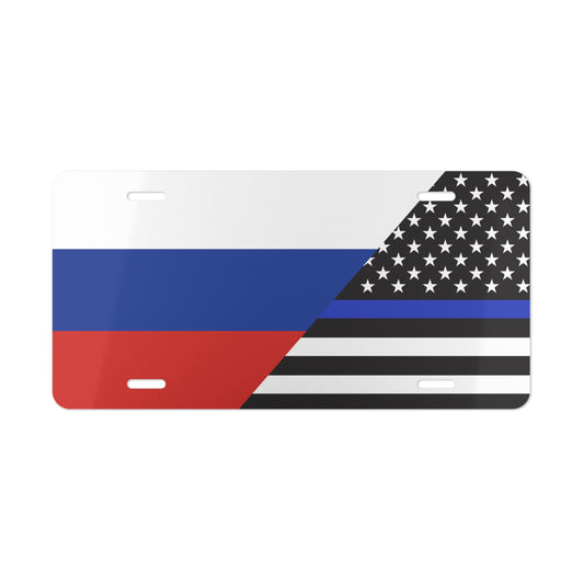 RUS/Law Enforcement Flag Vanity Plate
