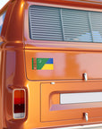 Turkmenistan Supports Ukraine Flag Bumper Stickers