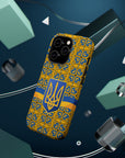 Ukraine Flag Emblem MagSafe Tough Cases