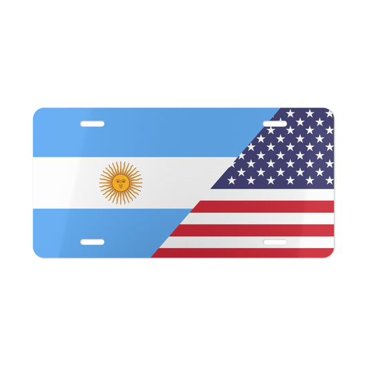 Argentina/USA Vanity Plate