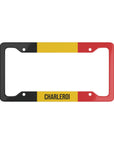 Charleroi Belgium Flag Car Plate Frame