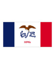 Iowa Flag Bumper Stickers
