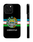 Uzbekistan Flag with Coat of Arms Phone Case