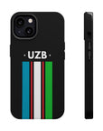 UZB Flag Stripes Phone Case