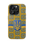 Ukraine Flag Emblem MagSafe Tough Cases