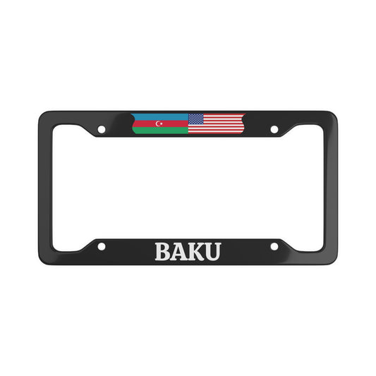 BAKU with flag License Plate Frame