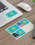 Kazakhstan Flag MIX *4pc Sticker Sheets