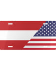 Austria USA Flag Vanity Plate