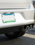 Uzbekistan Colorful License Plate Frame