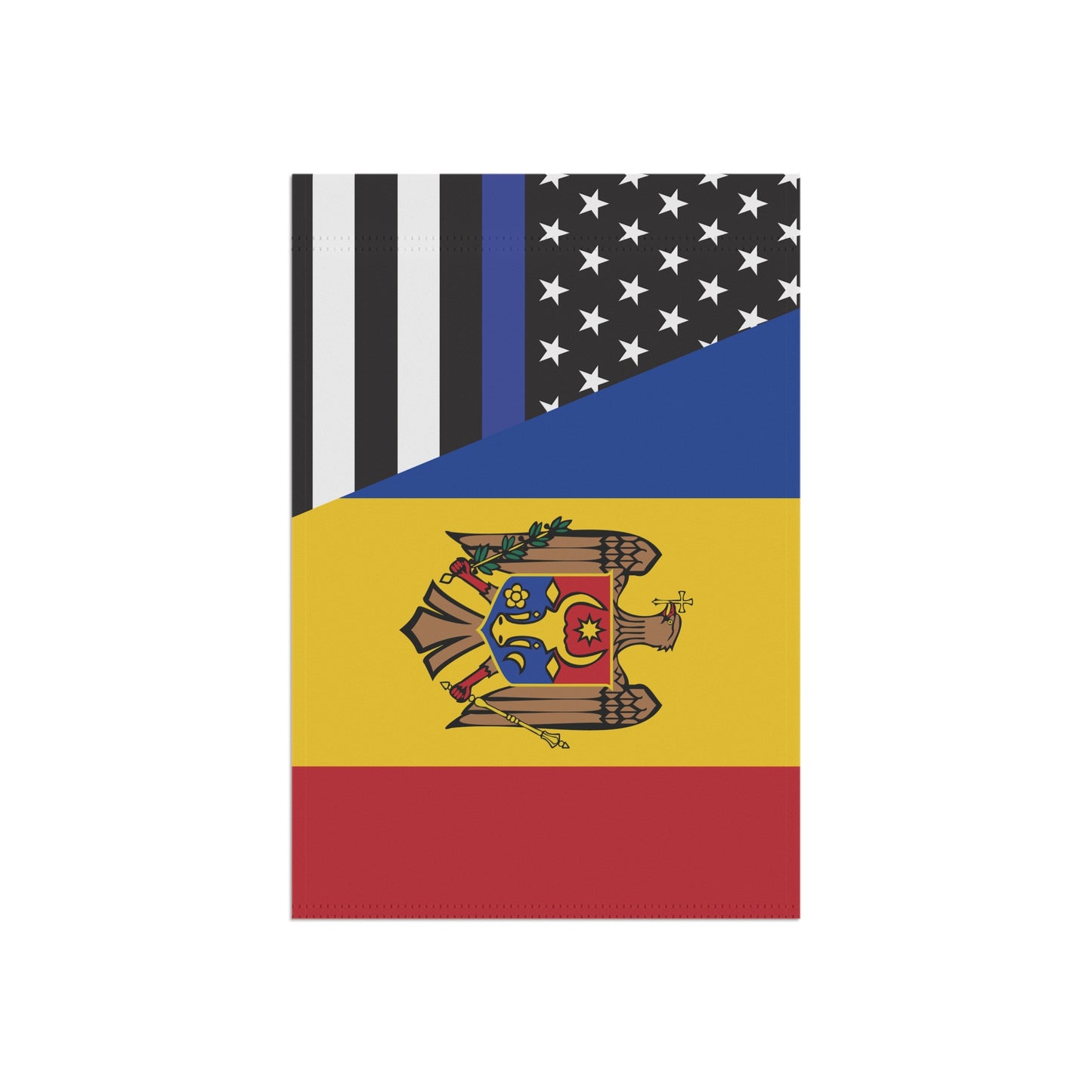 Moldovans Support US Police Flag Garden & House Banner