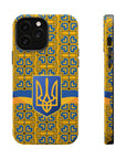 Ukraine Flag Emblem MagSafe Tough Cases