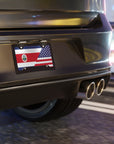 Costa Rica USA Flag Vanity Plate