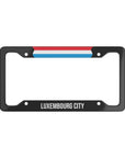 Luxembourg City Flag Car Plate Frame