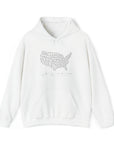 USA Map Unisex Hoodie