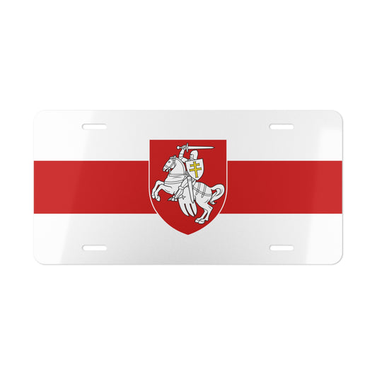 Belarus Pagonya Flag Vanity Plate