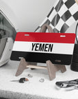 Yemenese Flag Vanity Plate