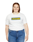 Ukraine Blue Background Unisex T-Shirt