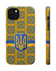 Ukraine Flag Emblem MagSafe Tough Cases