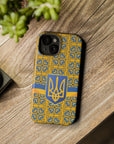 Ukraine Flag Emblem MagSafe Tough Cases