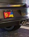 Kyrgyz Ukrainian Flag Vanity Plate