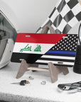 Iraq Support Police Flag Vanity Plate