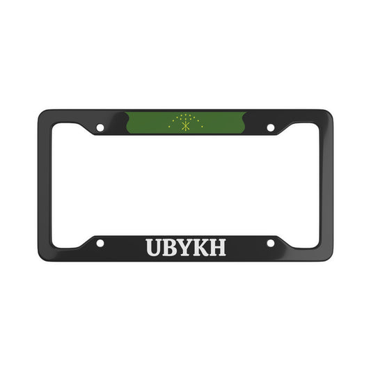 Ubykh License Plate Frame