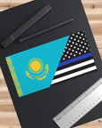 Kazakhs Support US Police Flag Bumper Stickers
