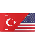 TUR/USA Flag Vanity Plate
