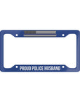 Proud Police Husband License Plate Frame
