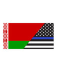 Belarusian Support US Police Flag Bumper Stickers