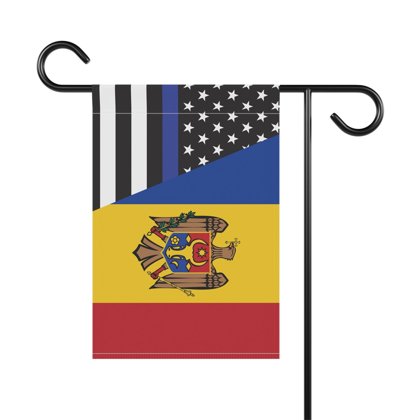 Moldovans Support US Police Flag Garden & House Banner