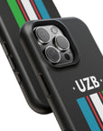 UZB Flag Stripes Phone Case