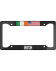 Irish American Flag Car License Plate Frame
