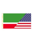 Chechen American Flag Bumper Sticker