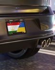 Tajik Ukrainian Flag Vanity Plate