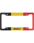 Brussels Belgium Flag Car License Plate Frame
