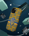 Ukraine Flag Emblem MagSafe Tough Cases