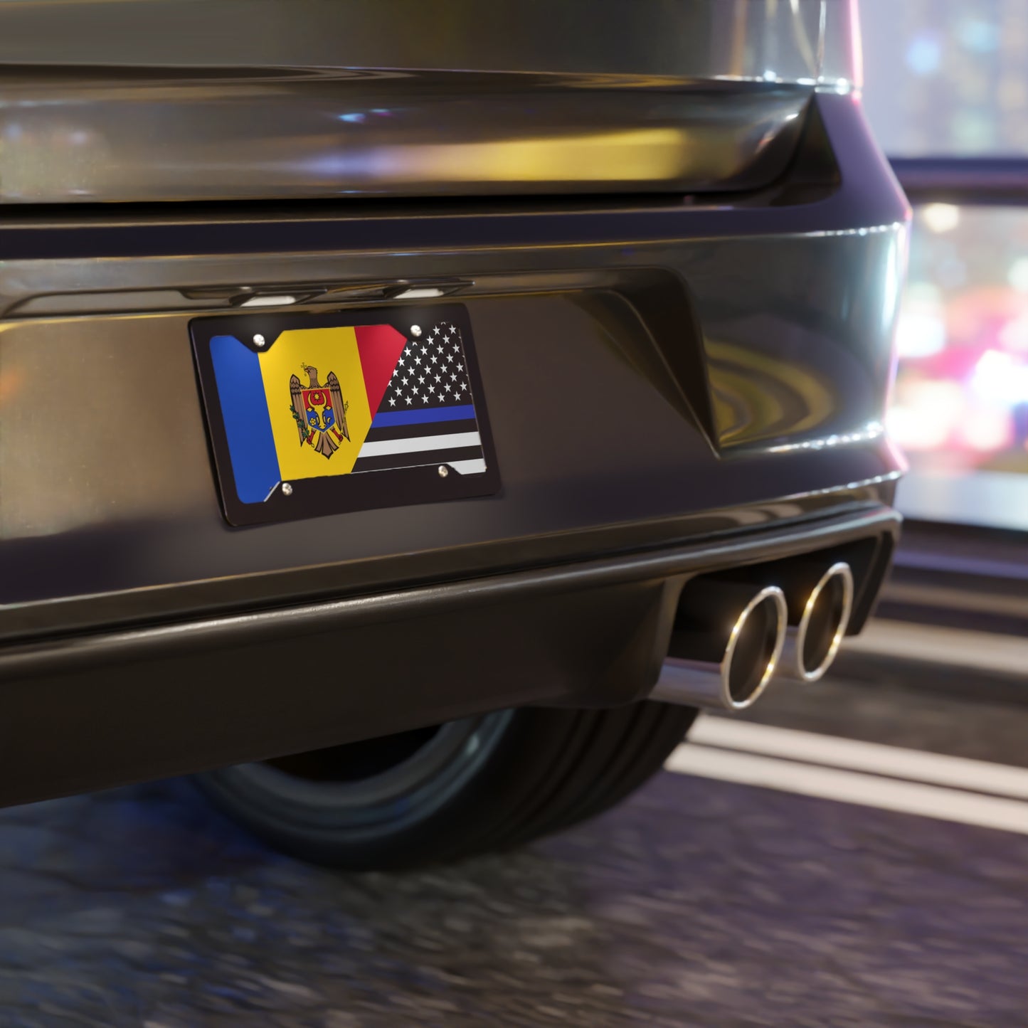 MDA/Law Enforcement Flag Vanity Plate