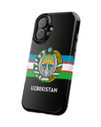 Uzbekistan Flag with Coat of Arms Phone Case