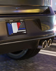France USA Law Enforcement Flag Vanity Plate