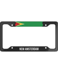 New Amsterdam Guyana Premium License Plate Frame