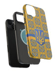 Ukraine Flag Emblem MagSafe Tough Cases
