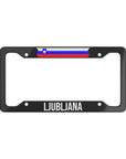 Ljubljana Slovenia Flag Car License Plate Frame