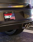 Syria USA Flag Vanity Plate