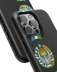 UZB Coat of Arms Flag Stripes Phone Case