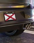 Alabama State Flag, USA Vanity Plate