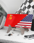 USSR American Flag Vanity Plate