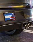 Nicaragua USA Flag Vanity Plate