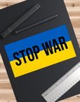 Stop War Ukrainian Flag Bumper Stickers