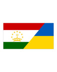 Tajikistan supports Ukraine Flag Bumper Stickers